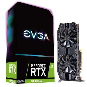 EVGA GeForce RTX 2080 SUPER BLACK GAMING, 08G-P4-3081-KR, 8GB GDDR6, DisplayPort 1.4, HDMI 2.0b, USB-C