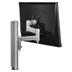 Atdec AWM Single monitor arm solution - 460mm articulating arm - 400mm post - F Clamp - white