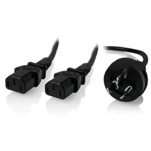 ALOGIC MF-AUS3P2C13-02 Misc 2m Aus 3 Mains Plug to 2 X IEC