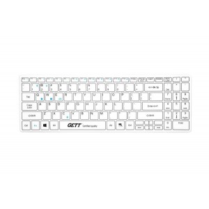 GETT Bluetooth & USB Washable Keyboard (with Silicone Cover)