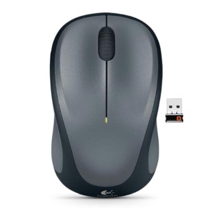 Logitech Wireless Mouse M235, 3 Button, USB Receiver, Scroll Wheel, Colour: Colt Glossy  Black, 1 AA battery (pre-installed)