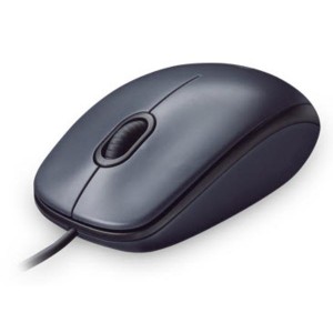 Logitech Wired Mouse M90 Basic, USB, Black, Left/Right Handed
