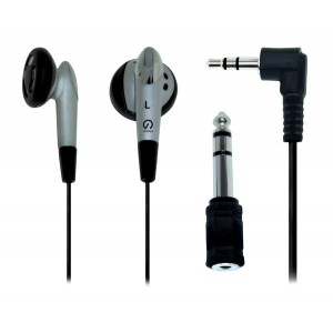 Shintaro Stereo Earphone Kit with 3.5mm to 6.5mm adapter