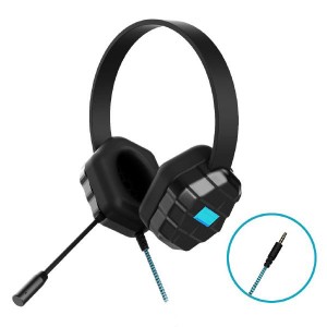 Gumdrop DropTech B1 Rugged Headset with Microphone - Compatible with all devices with a 3.5mm headphone jack (Bulk packaged in Poly bag)