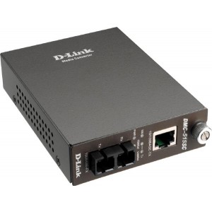 D-LINK DMC-515SC 100BaseTX to 100BaseFX Media Converter with SC Fibre Connector (Single Mode 1300nm)