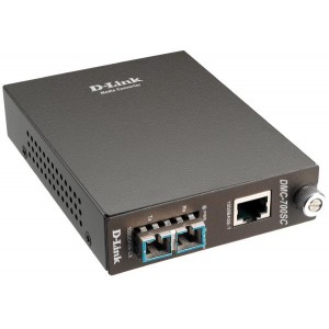 D-LINK DMC-700SC 1000BaseT to 1000BaseSX Media Converter with SC Fibre Connector (Multimode 850nm) -