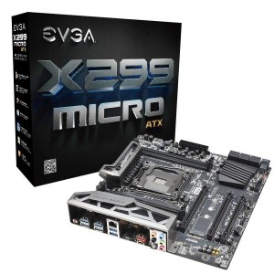 EVGA X299 Micro, 131-SX-E295-KR, LGA 2066, Intel X299, SATA 6Gb/s, USB 3.1, USB 3.0, mATX, Intel Motherboard