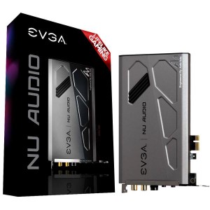 EVGA NU Audio Card Lifelike Audio PCIe RGB LED Designed with Audio Note