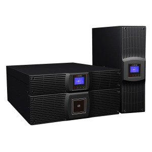 ION F18 10000VA / 9000 Online SUPER CHARGER UPS, NO BATTERIES, 5U Rack/Tower, 8 x C19, Hard Wired. 3yr Advanced Replacement Warranty, Rail Kit Inc
