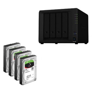 Synology Bundle - DS918+ x 1 NAS +  Seagate Ironwolf 6TB HDDs x 4