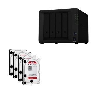 Synology Bundle - DS918+ x 1 NAS +  WD Red 6TB HDDs x 4