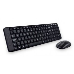 Logitech 920-003235 MK220 Wireless Keyboard & Mouse Combo Much smaller design, same keys 2.4 GHz 128-bit AES encryption Fewer battery hassles - Image 1