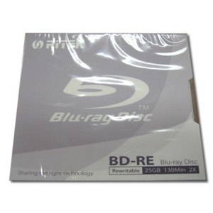 RITEK 846122030576 BD-RE / 25GB / 2X / 1 JEWEL CASE / REWRITABLE 030576 - Image 1