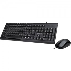 Gigabyte KM6300 USB Wired Keyboard & Mouse Combo multimedia controls 1000dpi Adjustable Portable slim receiver Stylish design comfort - Image 1