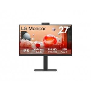 LG 27BA850-B 27" (16:9) FHD IPS, HDMI, DP, USB-C(90W), LAN, D/CHAIN, KVM, CAM, H/ADJ, 3YR - Image 1
