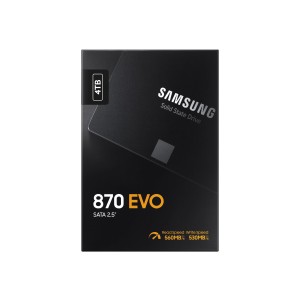 Samsung MZ-77E4T0BW (870 EVO) 4TB, 2.5" INTERNAL SATA SSD, 560R/530W MB/s, 5YR WTY - Image 1