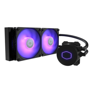 Cooler Master MLW-D24M-A18PA-RW CM MASTERLIQUID CORE II, 240MM RADIATOR, ARGB FAN(2), WHITE, 5YR - Image 1