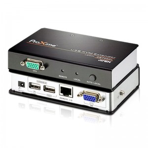 Aten CE700A-AT-U KVM Extender Kit VGA/USB Cat 5 Extender w/ Local Access, 1920x1200@60Hz 30m, 1600x1200@60Hz 100m, 1280x1024@60Hz 150m - Image 1