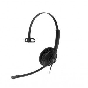 Yealink YHS34-M (YHS34 Mono) Wideband Headset for IP Phone, Mono, QD Cord, RJ9 Headset Jack & Leather Ear Cushions - Image 1