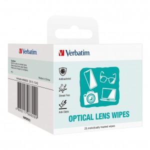 Verbatim 66609 Screens, Monitor, Glasses, Window Cleaning Wipes - 25pcs - Image 1