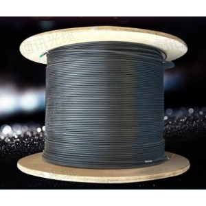 8ware CAT6A-EXT350SHBLK 350m CAT6A Ethernet Outdoor Underground Shielded External LAN Cable Roll on Rell Box Black Copper Twisted Core PE Jacket 23AWG - Image 1
