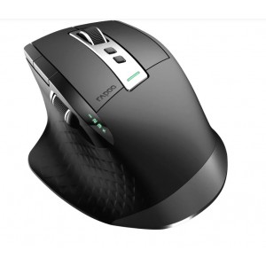 Rapoo MT750PLUS Multi-Mode Wireless Ergonomic Mouse - 800-4000 DPI Sensor Bluetooth 5.0 and 2.4 GHz - Image 1