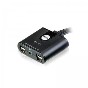 Aten US424-AT Peripheral Switch 4x4 USB 2.0, 4x PC, 4x USB 2.0 Ports, Remote Port Selector, Plug and Play, Hot Pluggable - Image 1