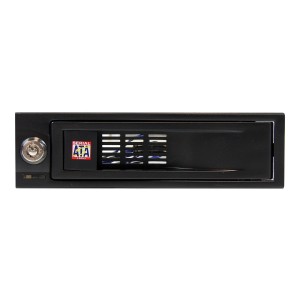 StarTech HSB100SATBK 5.25" TRAYLESS HOT SWAP MOBILE RACK FOR 3.5" SATA HDD 2YR - Image 1