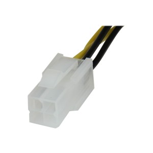 StarTech ATXP4EXT 8" (20.3CM) 4 PIN P4 CPU POWER EXTENSION - POWER EXTENSION CABLE LTW - Image 1