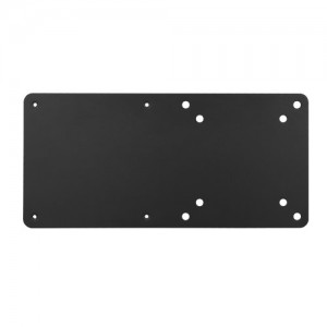 Brateck CPB-7 Vesa Compatible NUC mounting bracket, up to 3kg, Black colour, Steel Material, VESA Compatible, Weight Capacity:3kg - Image 1