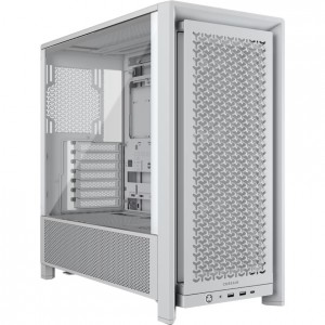 Corsair CC-9011313-WW FRAME 4000D RS Modular Mid-Tower PC Case - White, ATX, 430mm GPU, 170mm CPU cooler, 360mm rad, 1x USB-C 3.2 Gen 2 - Image 1