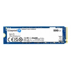 Kingston SNV3S/500G SNV3S NV3 500GB PCle 4.0x4 NVMe M.2 2280 SSD 5000/3000MB/s compaitible Notebook and SFF 5Y Limited - Image 1