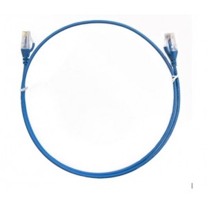 8ware CAT6THINBL-1.5M CAT6 Thin Cable 1.5m / 150cm - Blue Color Premium RJ45 Ethernet Network LAN UTP Patch Cord 26AWG for Data - Image 1