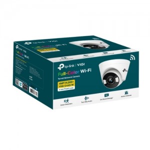 TP-LINK VIGI C450(4MM) VIGI 5MP C450(4mm) Full-Colour Turret Network Camera, 4mm Lens, Two-Way Audio, Corridor Mode, Smart Detection 3YW - Image 1