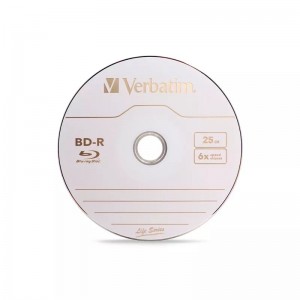 Verbatim 6943760242935 BD-R / 25GB / 6X / 10PACK / Branded non Printable - Image 1