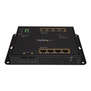 StarTech IES101GP2SFW INDUSTRIAL 8PORT GIGABIT POE+ SWITCH W/2 SFP SLOTS 30W MANAGED 2YR - Image 1