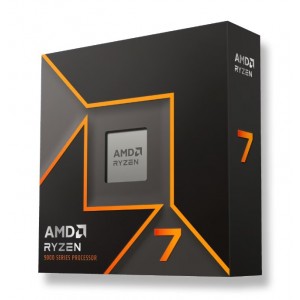 AMD 100-100001404WOF Ryzen 7 9700X 8Cores/16Threads, 65w, Max Boost Clock 5.5 GHz, PCIE 5.0, 32MB Cache, Radeon™ Graphics, 2200 MHz Frequency - Image 1