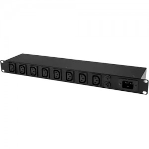 StarTech PDU08C13AU 8 PORT RACK-MOUNT PDU - C13 OUTLETS - 10FT POWER CORD - 16A 1U 2YR - Image 1