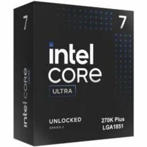 Intel BX80768270K Core Ultra 7 Series 2 (2nd Gen) 270K PLUS Tetracosa-core (24 Core) 3.70 GHz Processor - 36 MB L3 Cache - 40 MB L2 Cache - 64-bit Processing - 5.50 GHz Overclocking Speed - Socket LGA-1851 - vPro Technology - Yes Graphics - 24 T - Image 1