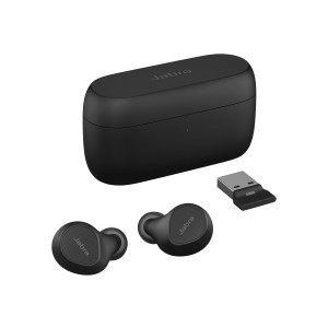 Jabra 20797-989-999 EVOLVE2 UC WIRELESS EARBUDS + LINK390A BT ADAPTER, USB-A - Image 1