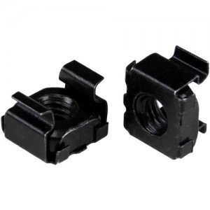StarTech CABCAGENT62B M6 CAGE NUTS, 100 PACK, BLACK - Image 1