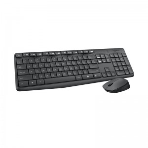 Logitech 920-007937 MK235 Wireless Keyboard and Mouse Combo 2.4GHz Wireless Compact Long Battery Life 8 Shortcut keys - Image 1