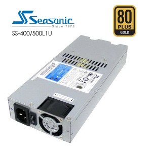 Seasonic PSUSEA500L1U80G 500W Active PFC F3 1U PSU (SS-500L1U) - Image 1