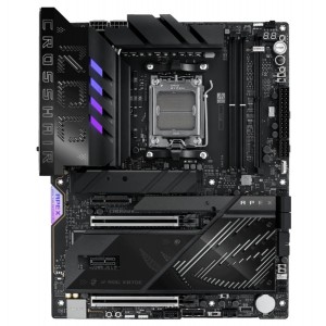 ASUS ROG CROSSHAIR X870E APEX AMD (AM5) ATX Motherboard, DDR5, 18+2+2 Power Stages, AI Cache Boost, PCie 5,0 2x X16, 3x M.2, USB 4, Wi-Fi 7 - Image 1