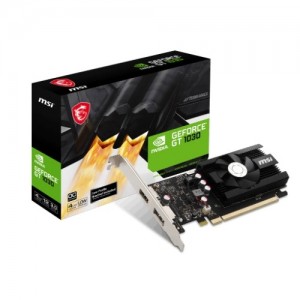 MSI GEFORCE GT 1030 4GD4 LP OC nVidia Video Card, PCI-e 3.0, 1430 MHz Boost Clock, 1x HDMI 2.0, 1x 1.4a - Image 1