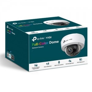 TP-LINK VIGI C250(4MM) VIGI 5MP C250(4mm) Full-Colour Dome Network Camera, 4mm Lems, Smart Detection 3YW - Image 1