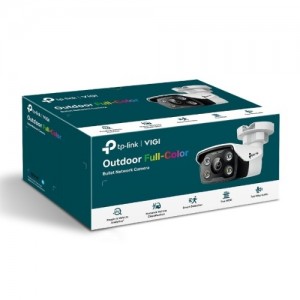 TP-LINK VIGI C350(4MM) VIGI 5MP C350(4mm) Full-Colour Bullet Network Camera, 4mm Lens, Two-Way Audio, Smart Detection, 3YW - Image 1