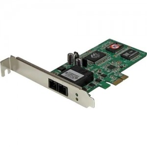 StarTech PEX1000MMSC2 Gigabit Ethernet Card for Computer - 1000Base-SX - Plug-in Card - PCI Express x1 - 2 Gbit/s Data Transfer Rate - 1 Port(s) - 1 x SC Port(s) - Optical Fiber - Image 1