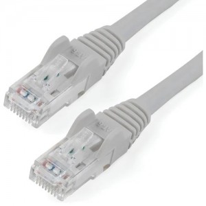StarTech N6PATC15MGR 15M CAT6 ETHERNET CABLE - GREY CAT 6 GIGABIT ETHERNET WIRE -250MHZ 100W POE R - Image 1