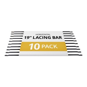 StarTech CMLB10 10-PACK HORIZONTAL LACING BAR, SERVER RACK CABLE MANAGEMENT, 19" NETWORK RACK - Image 1